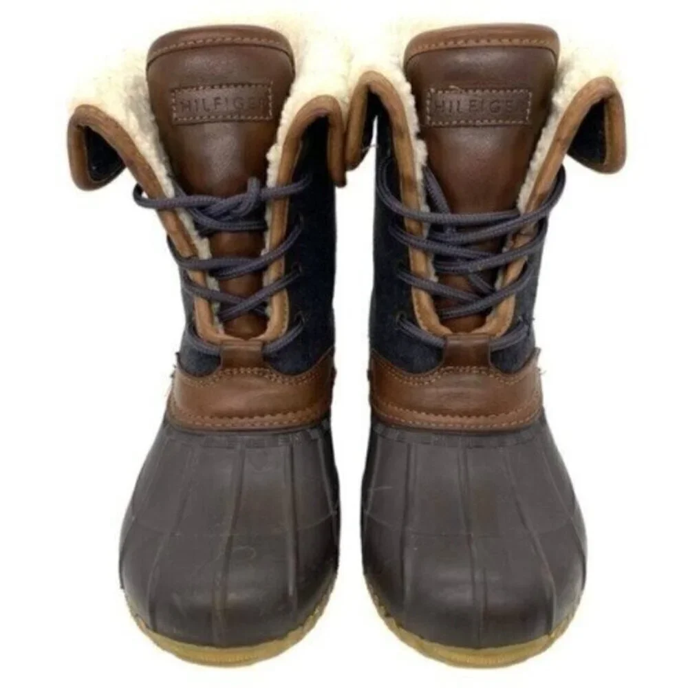 Tommy Hilfiger Twrilina Faux Shearling Lined Womens Duck Boots